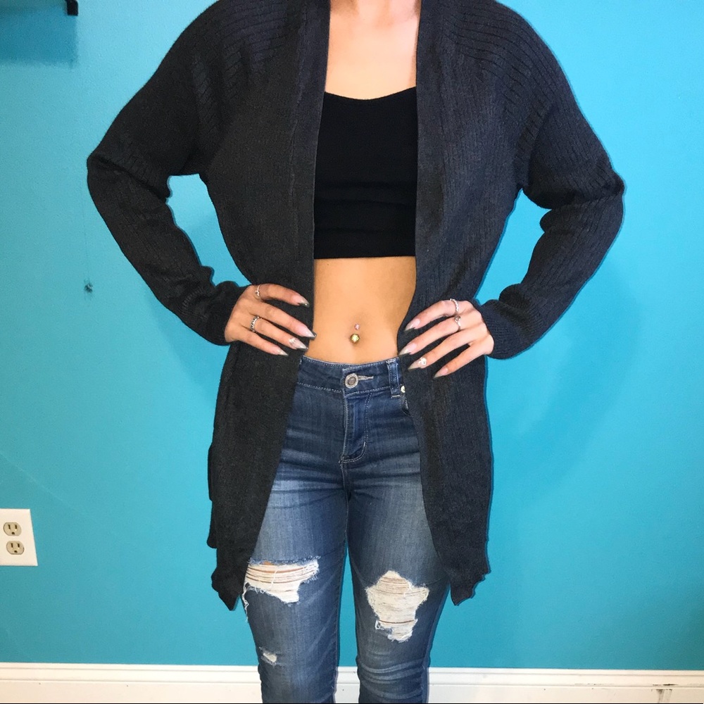 Dark grey cardigan